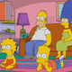 The Simpsons, and their beloved television.